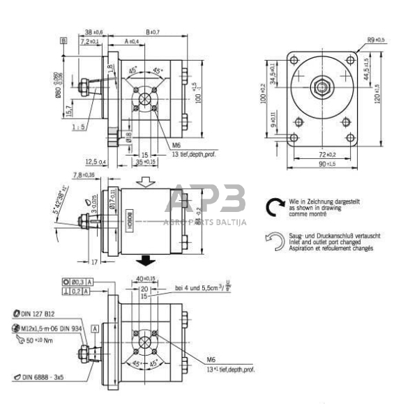 Hidraulinis siurblys Bosch Rexroth 0510325006 3