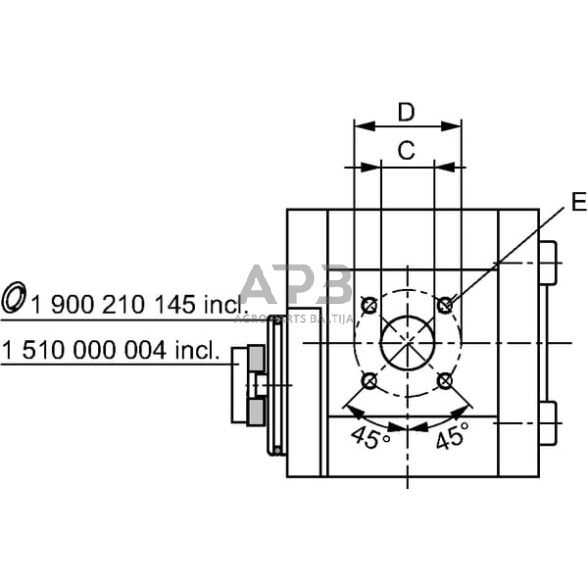 Hidraulinis siurblys Bosch Rexroth 0510525025 3