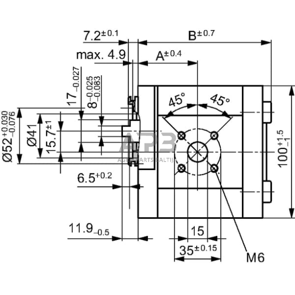 Hidraulinis siurblys Bosch Rexroth 0510525025 5