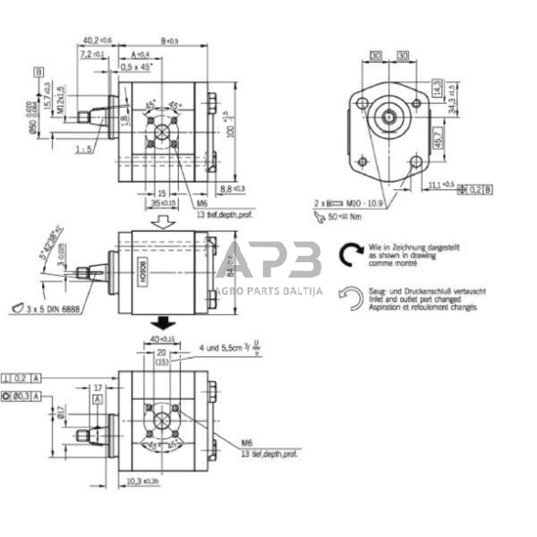 Hidraulinis siurblys Bosch Rexroth 0510615326 2