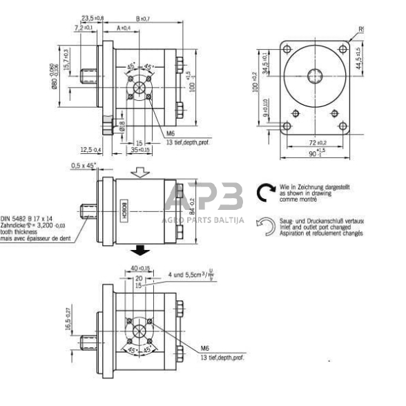 Hidraulinis siurblys Bosch Rexroth 0510625316 2