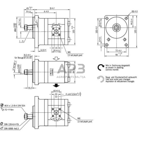 Hidraulinis siurblys Bosch Rexroth 0510645004 4