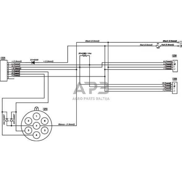 Hidraulinis skirstytuvo komplektas AE 12VDC, SDM1222002KIT 6