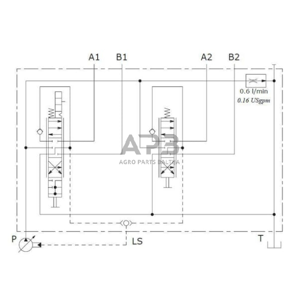 Hidraulinis skirstytuvo rinkinys LS, 12 VDC, DLM1222001KIT 2