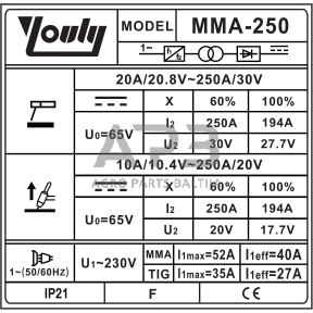 Inverterinis suvirinimo aparatas (IGBT) MMA/TIG