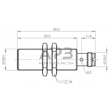 Indukcinis jutiklis Balluff BES044F 4