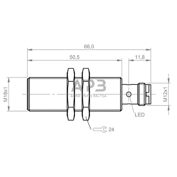 Indukcinis jutiklis Balluff BES044F 4