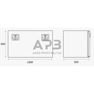 Įrankių dėžė metalinė Daken ZEN30, DK8Z3060 1