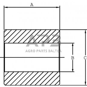 Įvorė 40 x 20.5 L=40 320 Bar DC39BEVA030