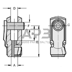 Jungtis G4 x 8 M4x0,7, CA98070