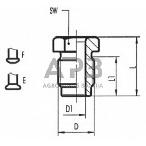 Jungtis M10x1 / 6,3mm Valeo 9910149