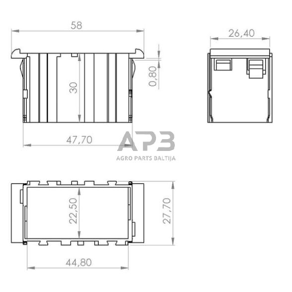 Jungiklio rėmas SW10022KR 2