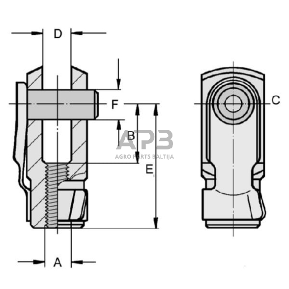 Jungtis G30 x 54 M27x2, CA98255 1