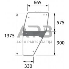 Kabinos durų stiklas 04347340N