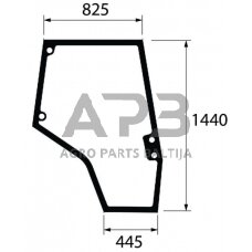 Kabinos durų stiklas dešinės pusės 4272771M1N