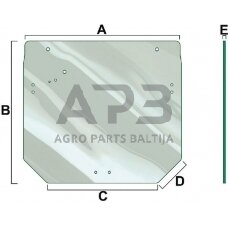 Kabinos galinis stiklas Vapormatic VPM7429