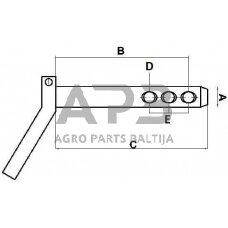 Kaištis 19,00 mm x 160,00 mm Z519160KR