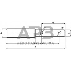 Kaištis 22,00 mm / 28,00 mm Z328180HKR