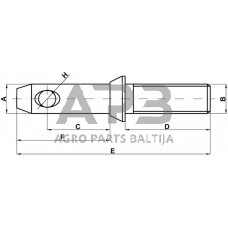 Kaištis 28,00 mm x 137,00 mm Z428145KR