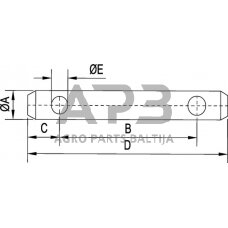 Kaištis Toplink 19,00 mm x 140,00 mm gopart Z319140GP