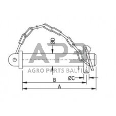 Kaištis Toplink 25,00 mm x 98,00 mm gopart Z325098GP