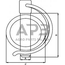 Kaištis užsegamas 11,00 mm x 55,00 mm  SLP1155