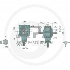 Kampinis reduktorius BONDIOLI & PAVESI 415S2081193G222