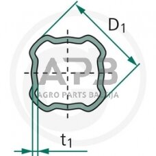 Kardano vamzdis BONDIOLI & PAVESI 122221000, 122221000R06