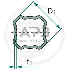 Kardano vamzdis BONDIOLI & PAVESI 122221000, 122221000R06 1