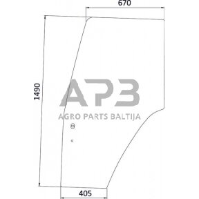 Kabinos durų stiklas 82000367KR