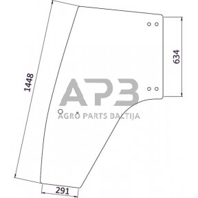 Kabinos durų stiklas D7127