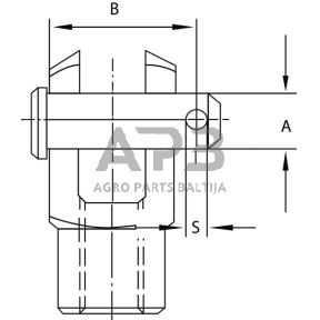 Kaištis 10x24.5mm 143410H1128245