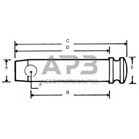 Kaištis 19,00 mm x 205,00 mm Z319205KR