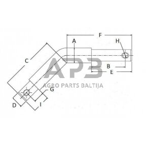 Kaištis 22,00 mm / 28,00 mm / 22,00 mm x 22,00 mm Z4328147KR