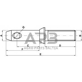 Kaištis 22,00 mm x 127,00 mm Z422145KR