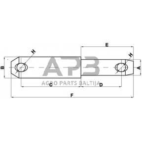 Kaištis 22,00 mm x 87,00 mm Z422283KR