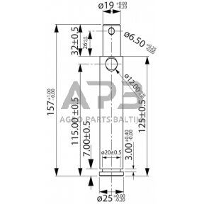 Kaištis Toplink 25,00 mm x 157,00 mm Z325145KR