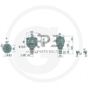 Kampinis reduktorius BONDIOLI & PAVESI 415S1018100R140