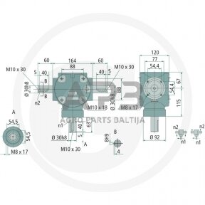 Kampinis reduktorius BONDIOLI & PAVESI 415S2020278G333