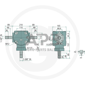 Kampinis reduktorius BONDIOLI & PAVESI 415S2050053G111