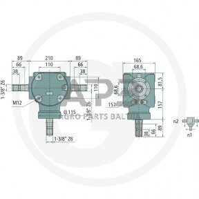 Kampinis reduktorius BONDIOLI & PAVESI 415S2050068G111