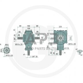 Kampinis reduktorius BONDIOLI & PAVESI 415S2071193G111