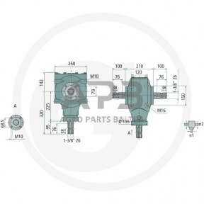 Kampinis reduktorius BONDIOLI & PAVESI 415S2081193G111