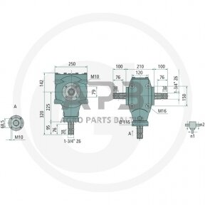 Kampinis reduktorius BONDIOLI & PAVESI 415S2081193G222