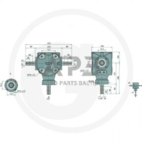 Kampinis reduktorius BONDIOLI & PAVESI 415S2100052G111