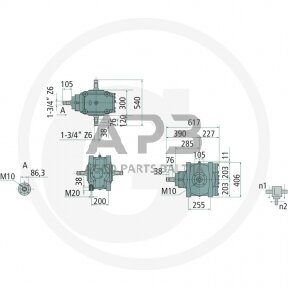 Kampinis reduktorius BONDIOLI & PAVESI 415S2201194G222