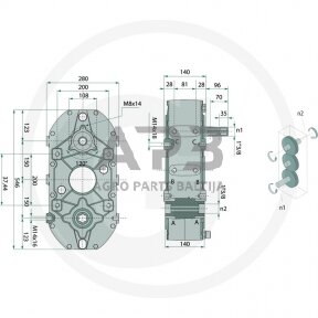 Kampinis reduktorius BONDIOLI & PAVESI 415ZBMS6004004010