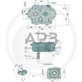 Kampinis reduktorius BONDIOLI & PAVESI 415ZBMS6005340019