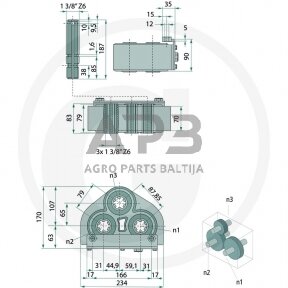 Kampinis reduktorius BONDIOLI & PAVESI 415ZBMS6011001020