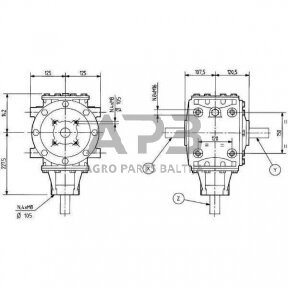 Kampinis reduktorius Comer 269006 T-269A 1.42:1